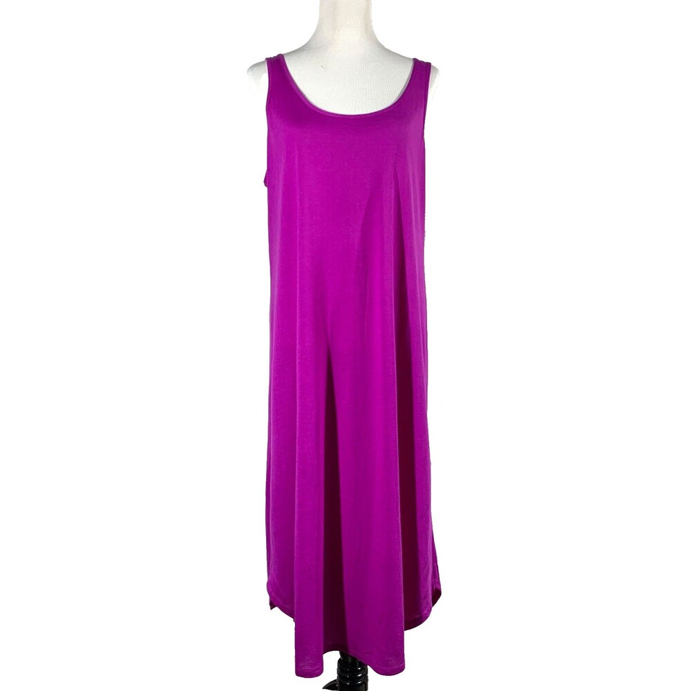 NATORI Congo Gown in Plum Tank Dress Long Womens XL Lightweight NWT